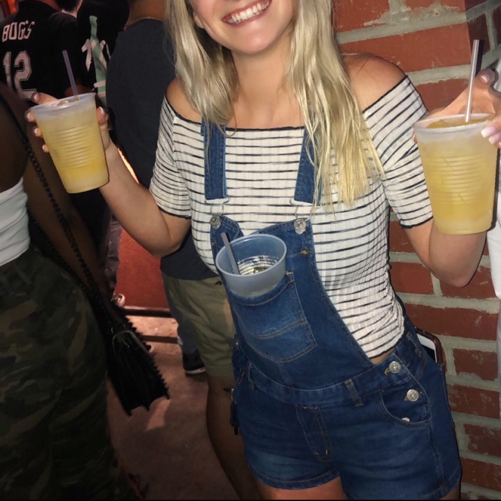 Overalls with fitted shorts